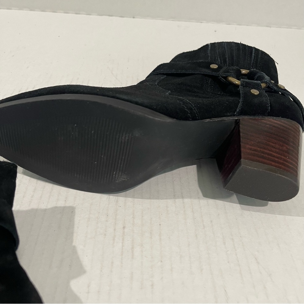 Women’s Bella Vita Bronx Black Leather Booties Size 7.5 W! - Picture 9 of 10